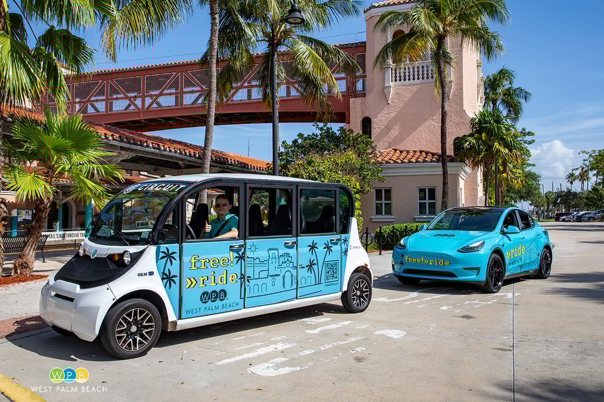 two Circuit vehicles parked in West Palm Beach